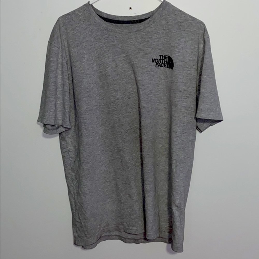 Grey north face graphic tee